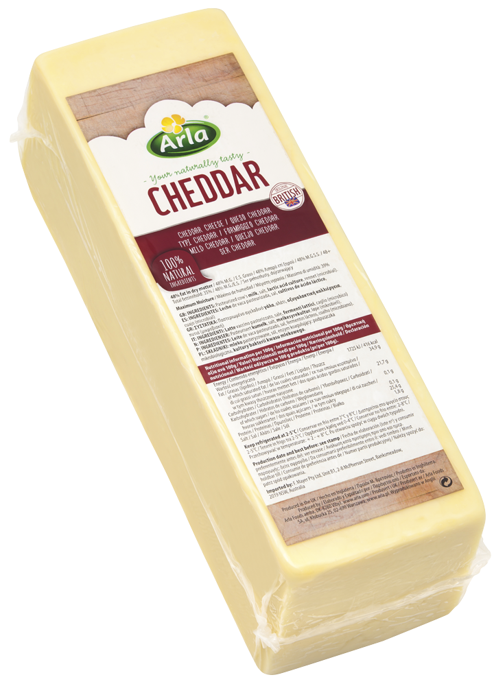 ARLA HO.RE.CA Cheddar blocco da 2,5kg